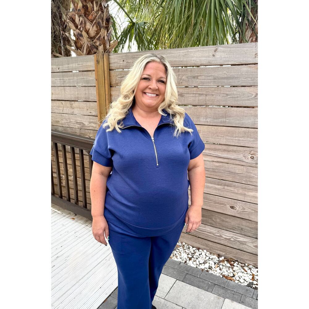 Comfy Luxe Set in Navy NWT CURVY